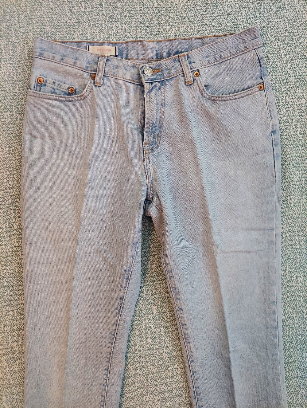 Red Engine Light Blue Slim Straight Men Jeans, 31 Waist